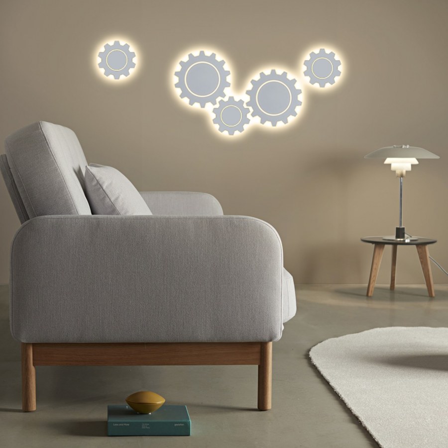 MRL led 1100 / светильник настенный светодиодный Gear l led черный