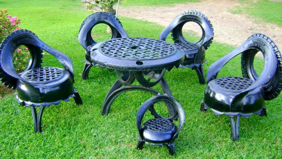 Изделия из автопокрышек