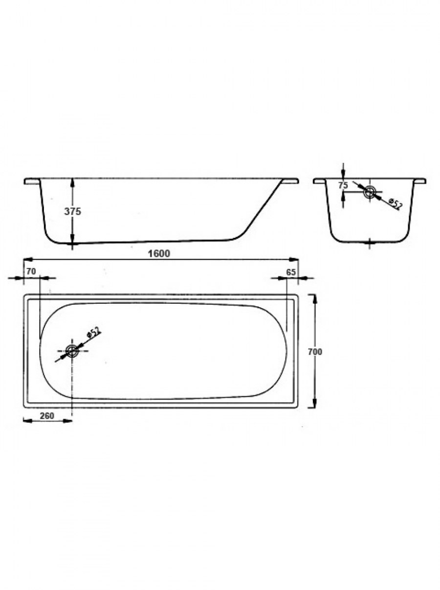 Ванна BLB Europa b50e сталь