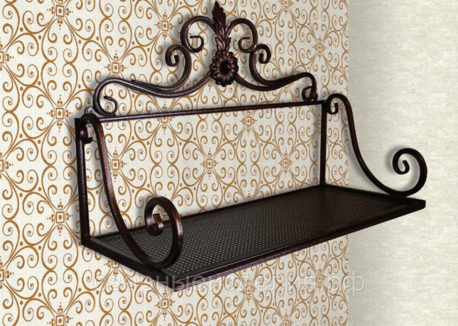 Кованная полка на стену