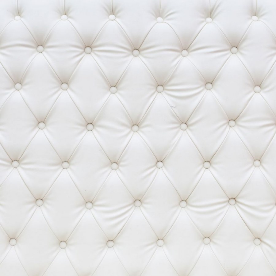 Белая кожа каретная стяжка кожа