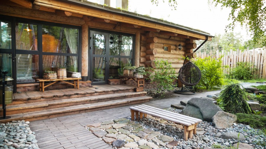 Застекленная веранда с барбекю