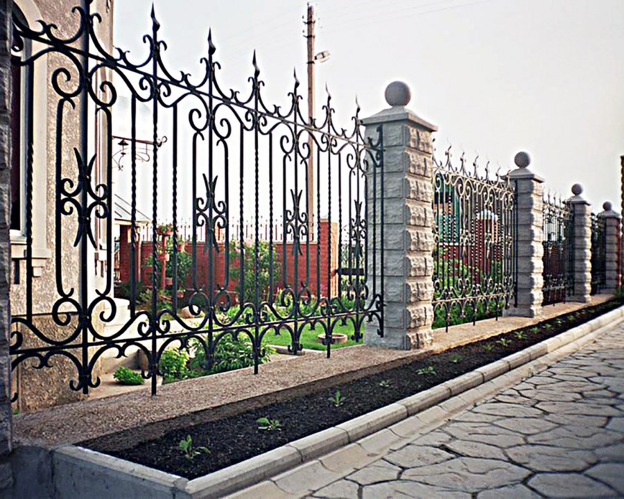 Кованый забор МС 1076