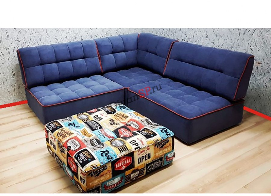 Диван из кресельных модулей Квадро