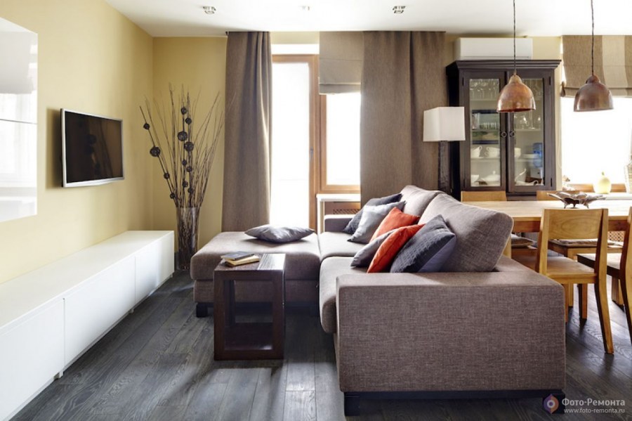 Скромный интерьер