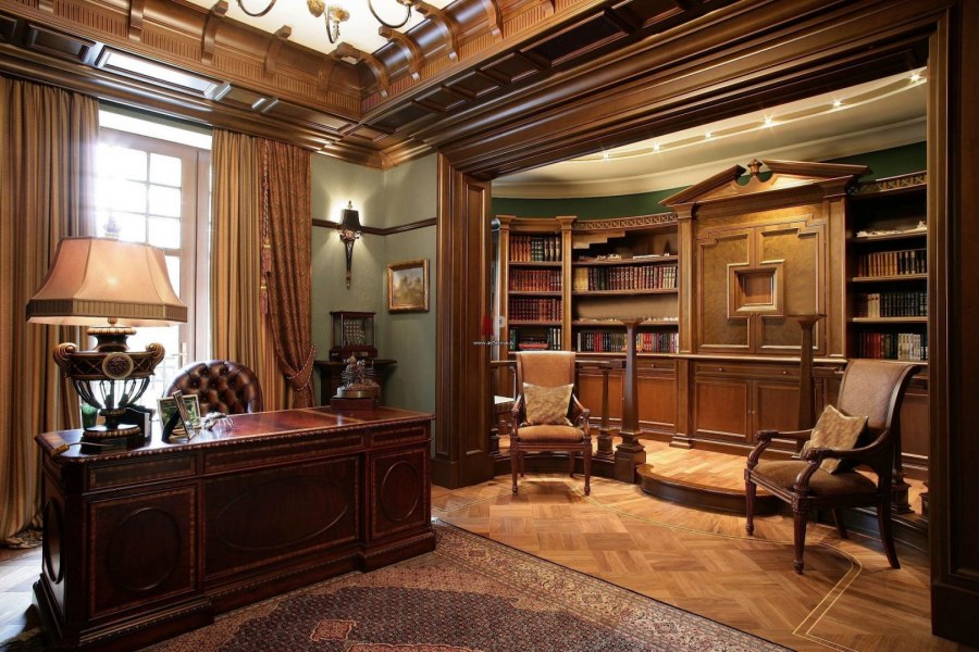 Кабинет в староанглийском стиле