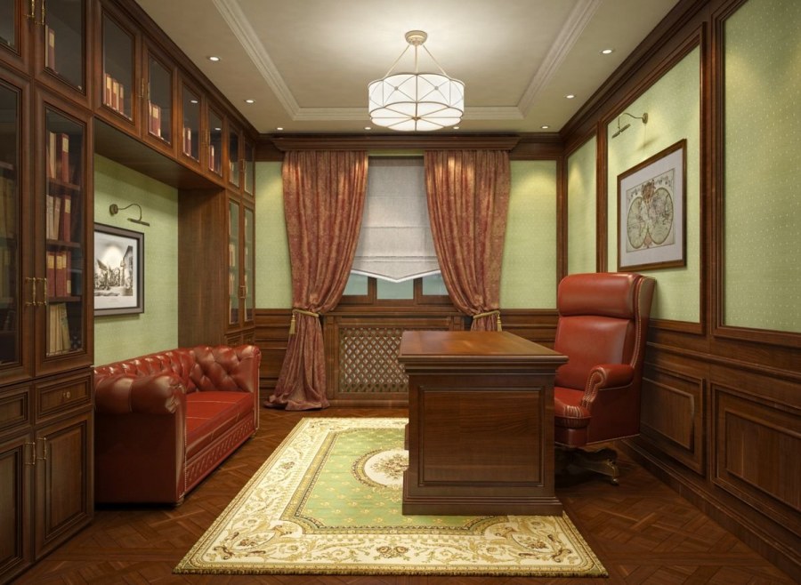 Классический интерьер кабинета