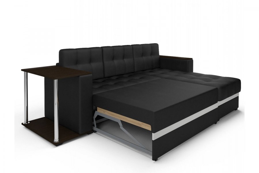 Угловой диван Атланта черный