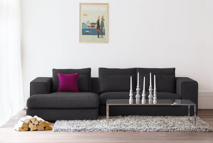 Черный диван