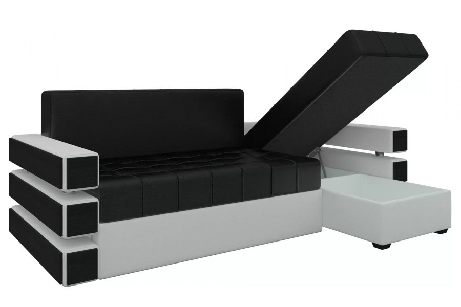 Угловой диван Форсайт черный