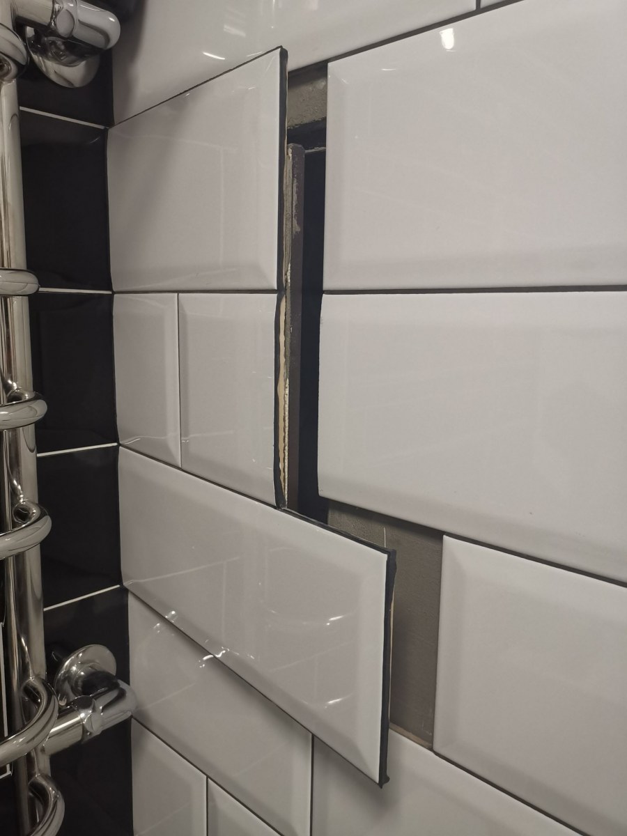 Панель ПВХ плитка кабанчики белая 485х960