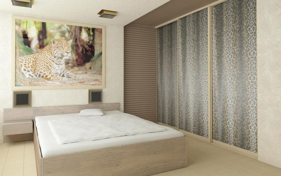 Кровать из МДФ леопард