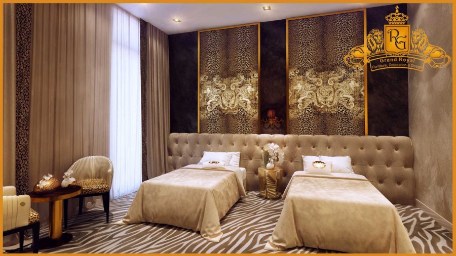 Шторы в стиле Роберто Кавалли