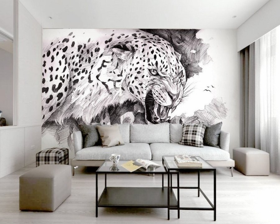 Фотообои в черно белых тонах