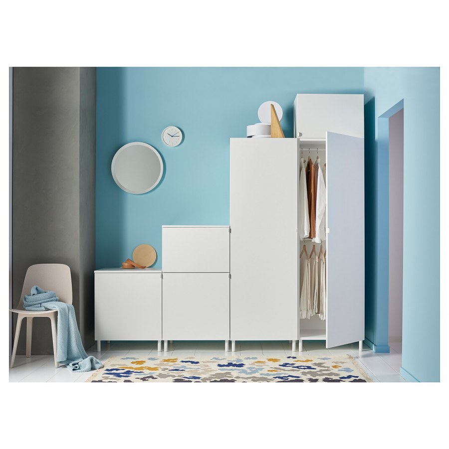 ОПХУС гардероб белый ФОННЕС белый240x62x281 см