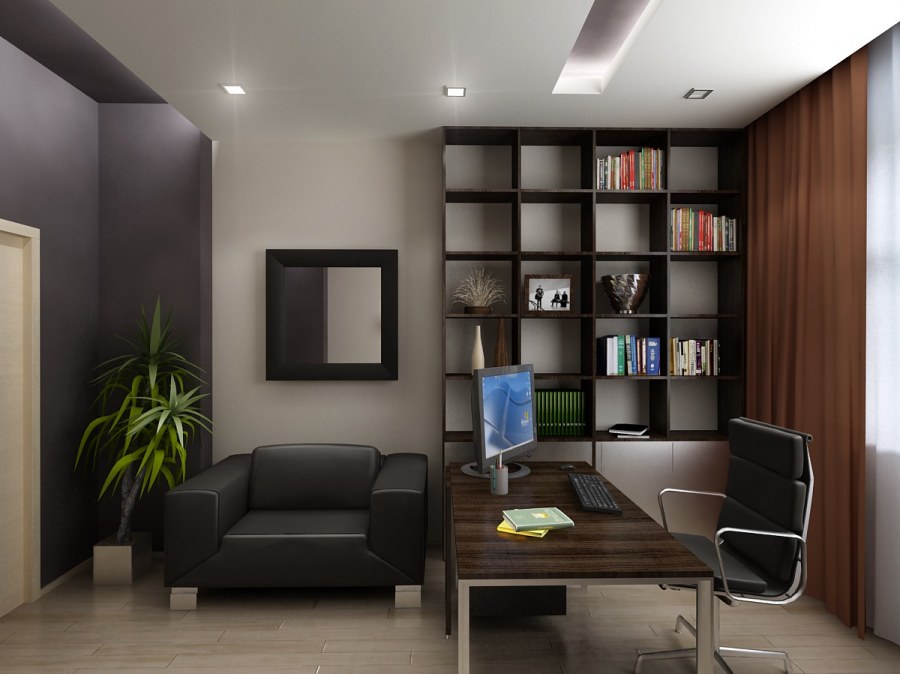 Интерьер кабинета в квартире