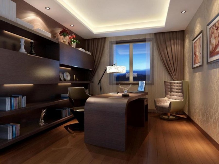 Интерьер рабочего кабинета в квартире