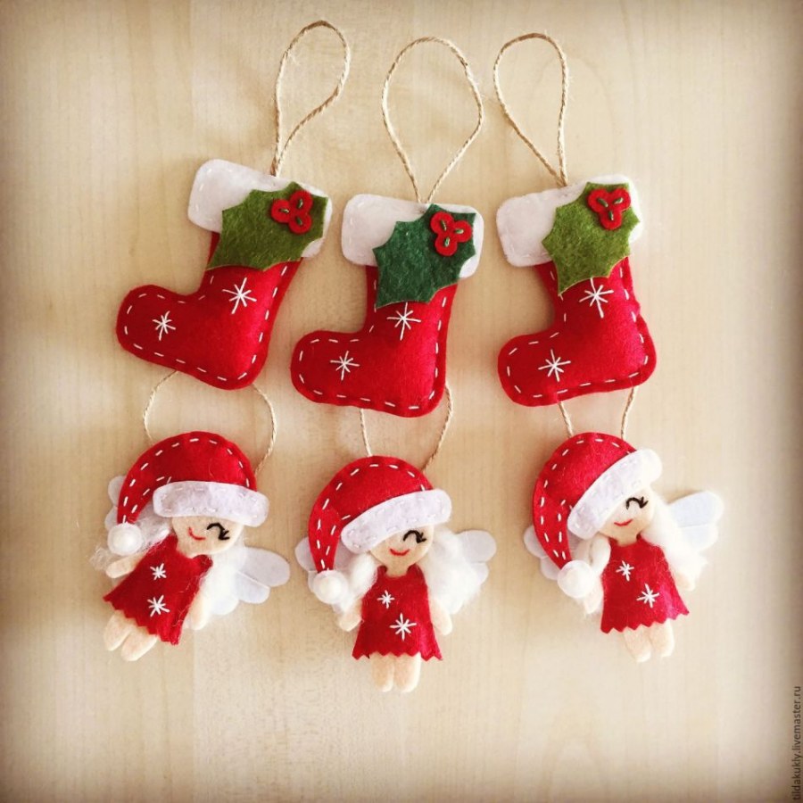 Игрушки из фетра на елку