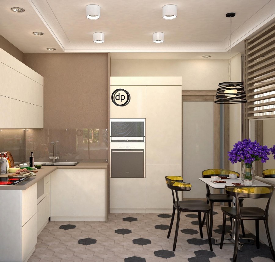 Кухни цветовые решения реальные