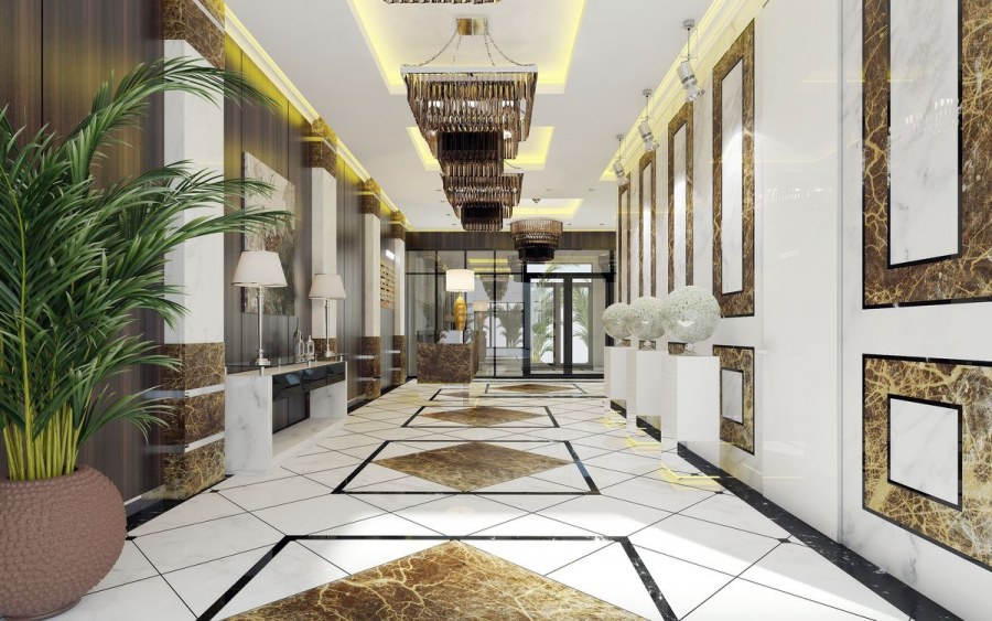 Холлы элитных жилых комплексов