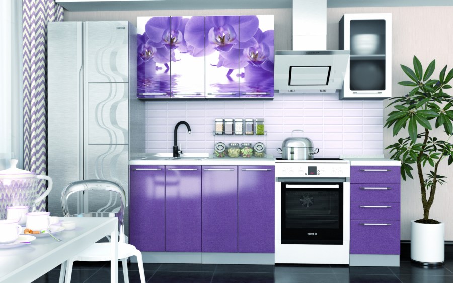 Кухня София 2.1 м Орхидея