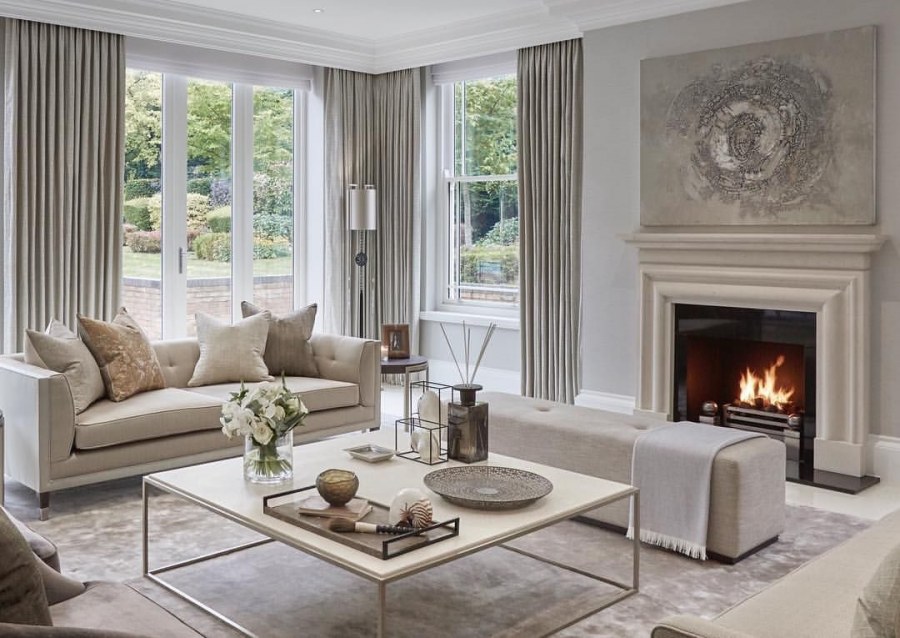 Камин Неоклассика в интерьере