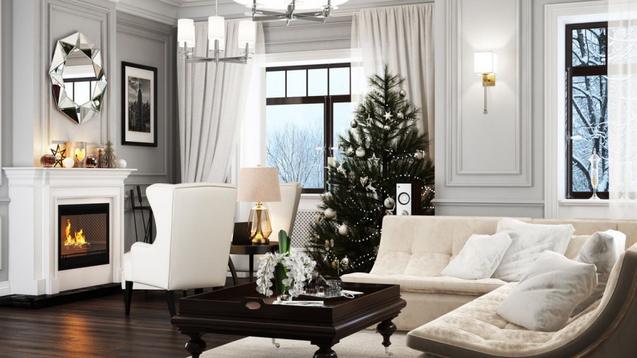 Камин Неоклассика белый