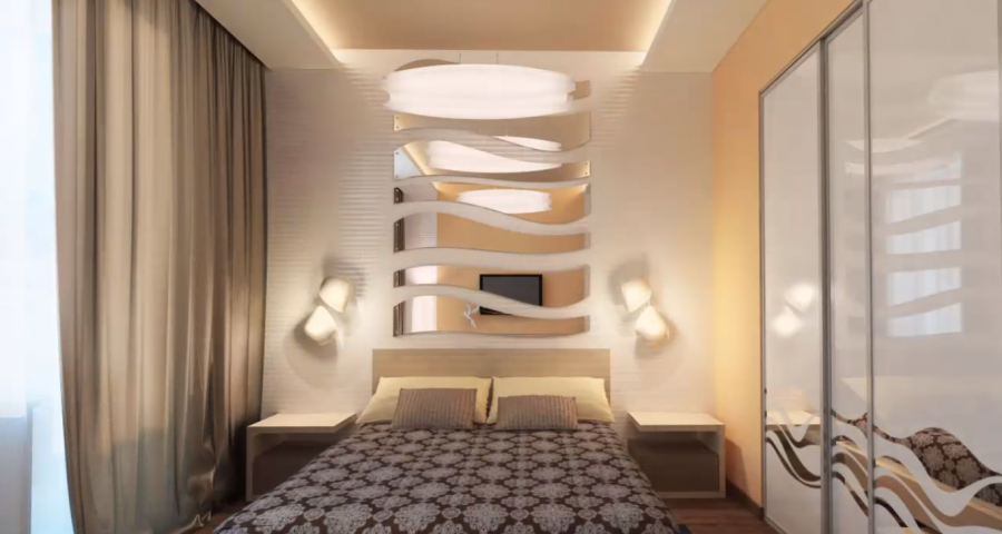 Интерьерные решения для спальни в комнате
