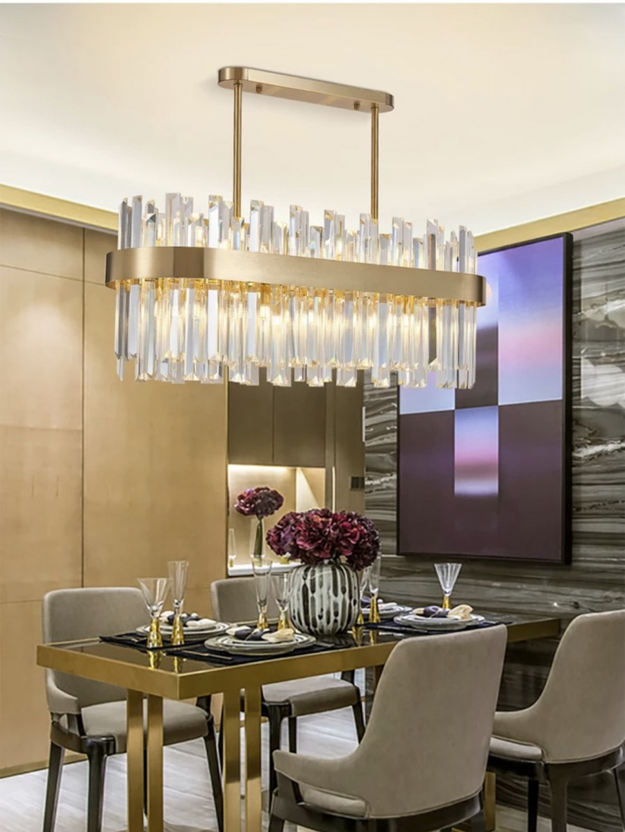 Люстра прямоугольная современная