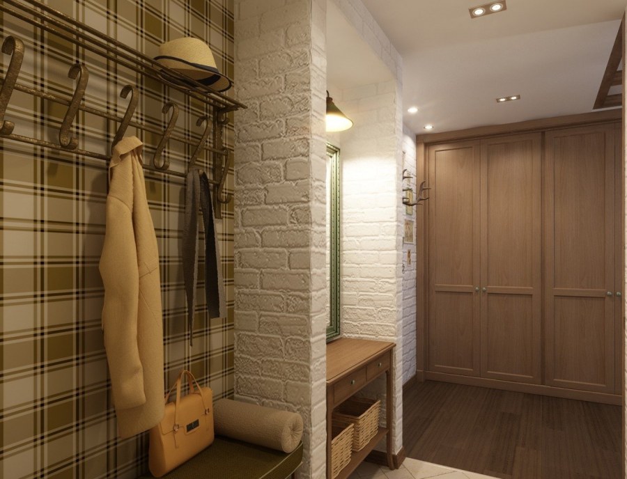 Прихожая в стиле Кантри