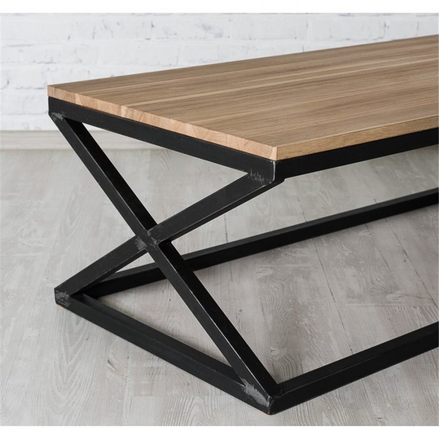 Приставной стол Loft (40*45*75, цвет металла черный)