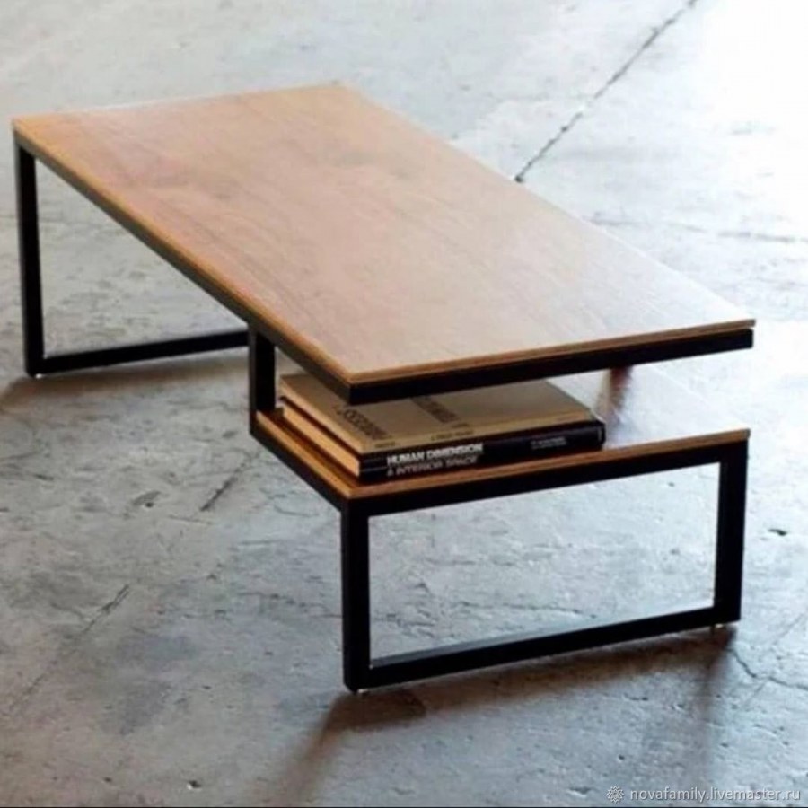 Столик лофт журнальный металл