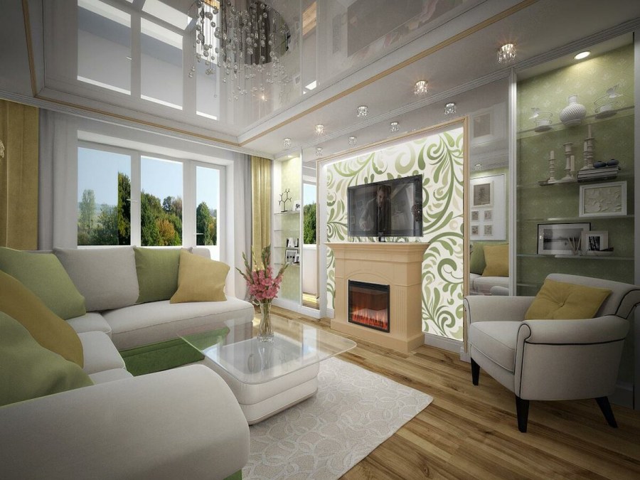 Дизайнерский интерьер гостиной