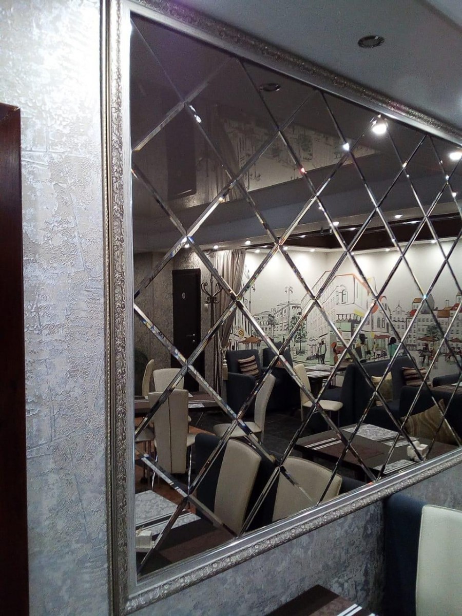 Плитка зеркальная Glass Omega круг бронза lm52