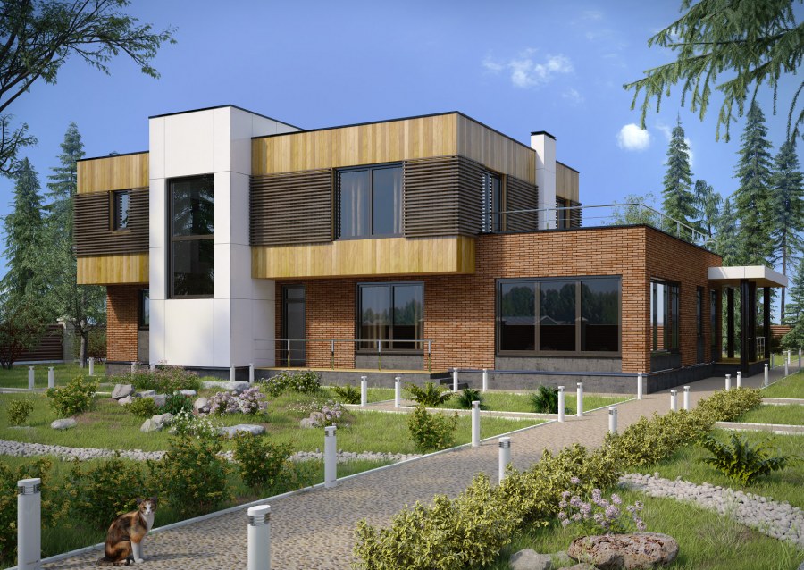 Флэтхаус с плоской крышей 200 МКВ