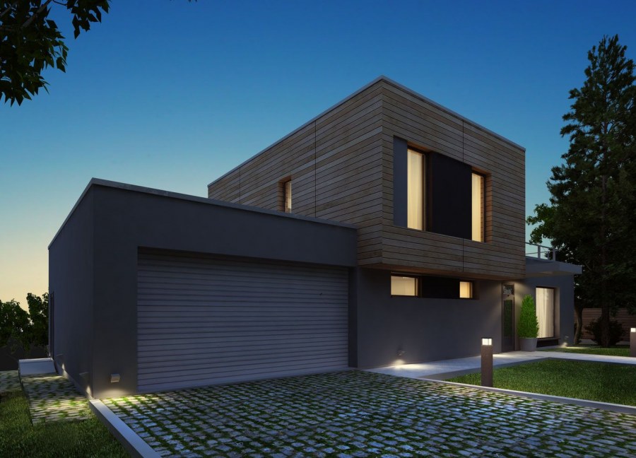 Дом с плоской крышей 160кв