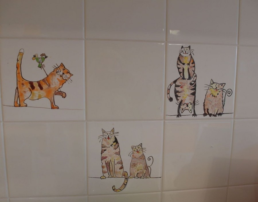 Плитка с кошками