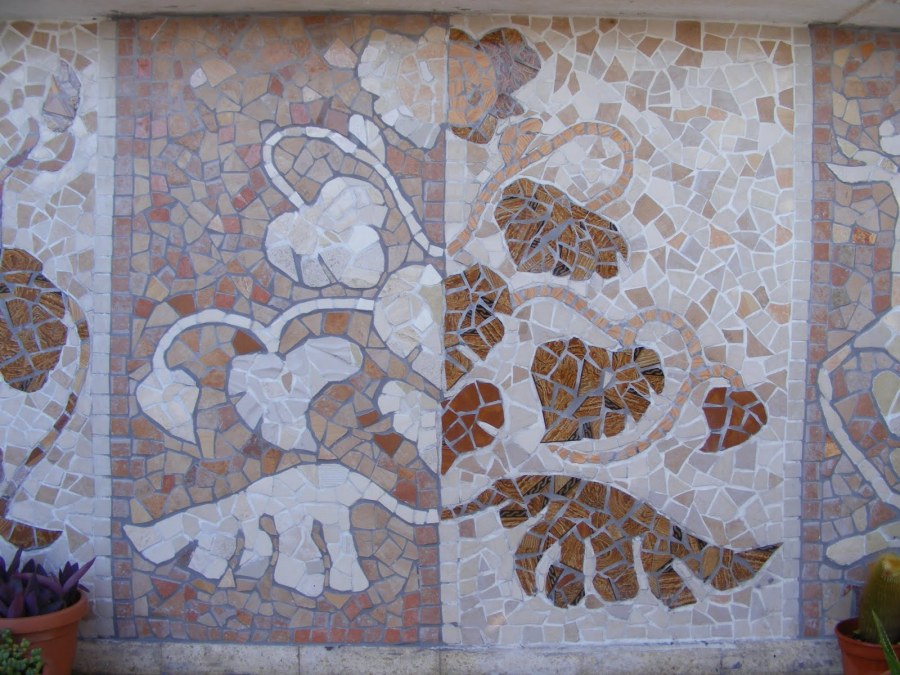 Панно из битого кафеля