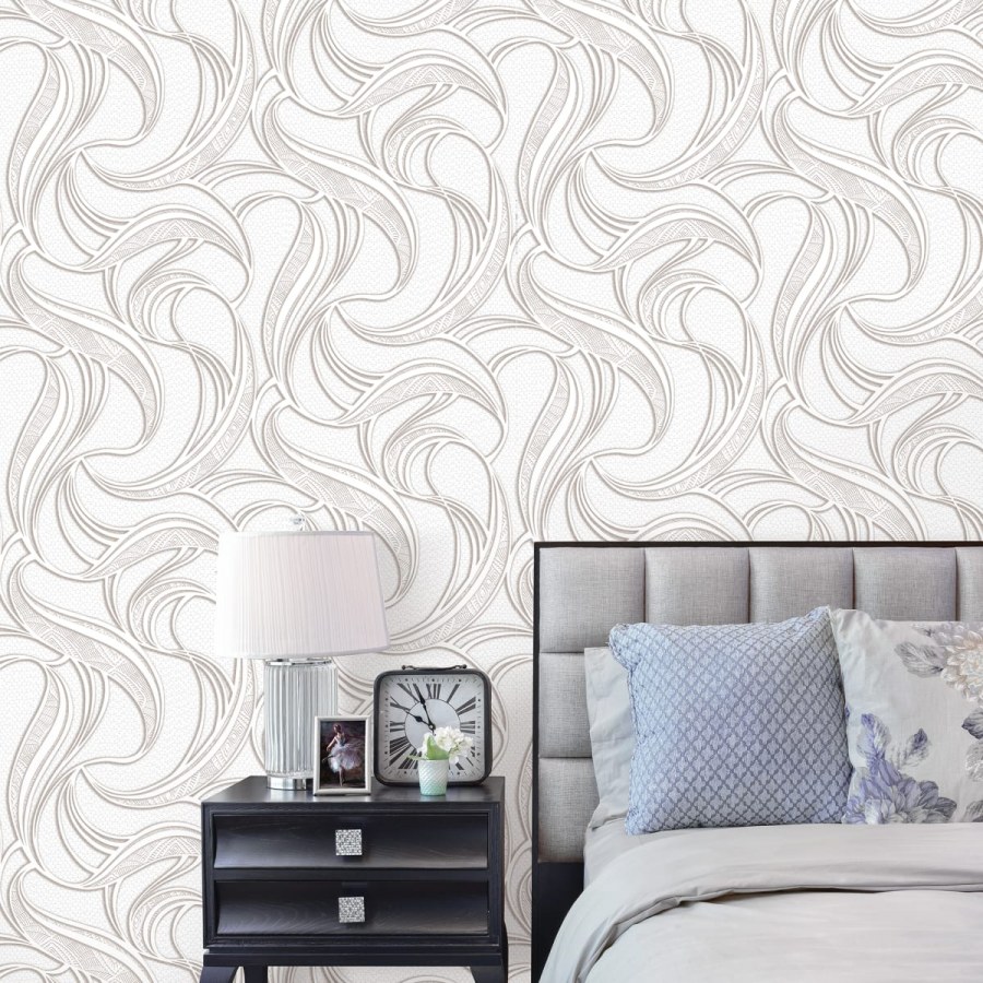 Обои флизелиновые аспект Парадиз белые 1.06 м