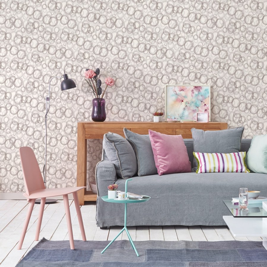 Обои флизелиновые аспект Фиеста бежевые 1.06 м 70224-18