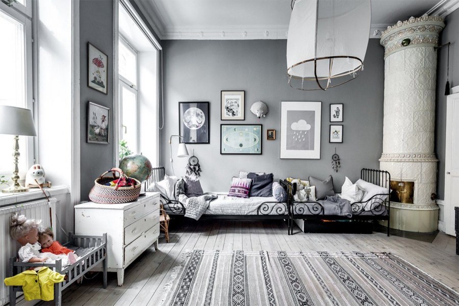 Гостиная для детей в скандинавском стиле