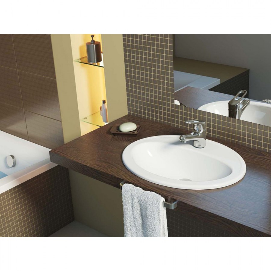 Раковина встраиваемая Cersanit Calla 54 круглая