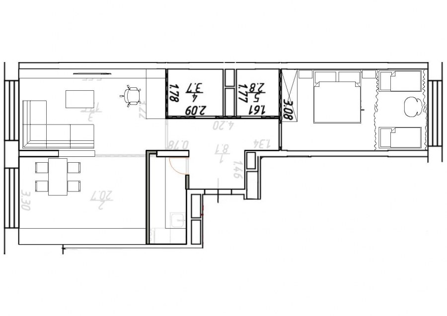 Планировка хрущевки двушки распашонки