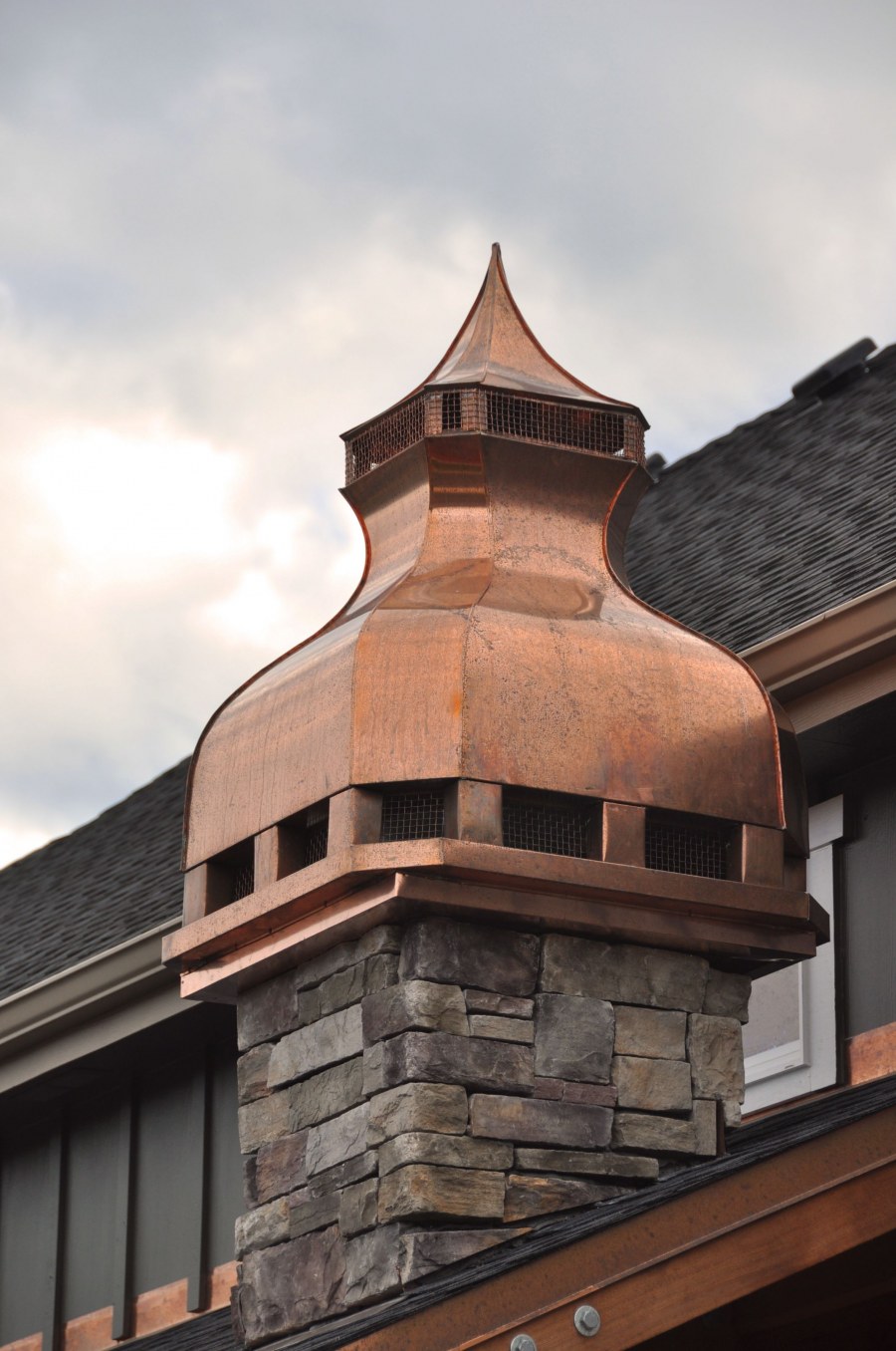 Дома с медной крышей