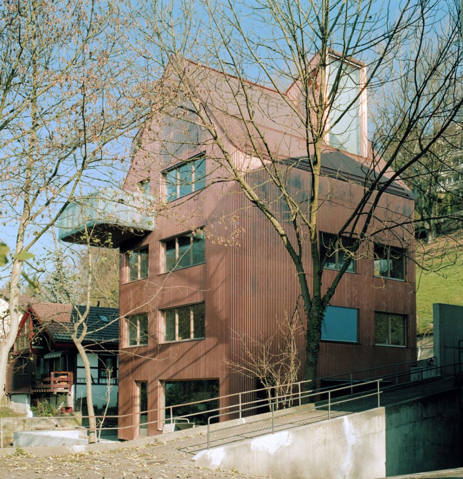 Патинированная медь фасад