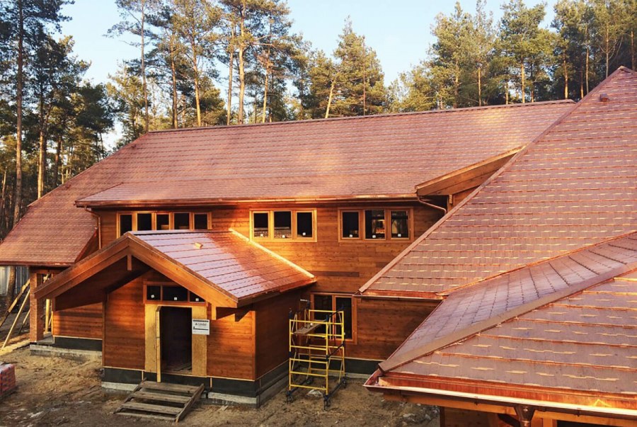 Оксидированная медь кровля