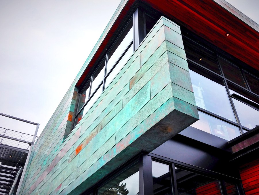 Патинированная медь в архитектуре