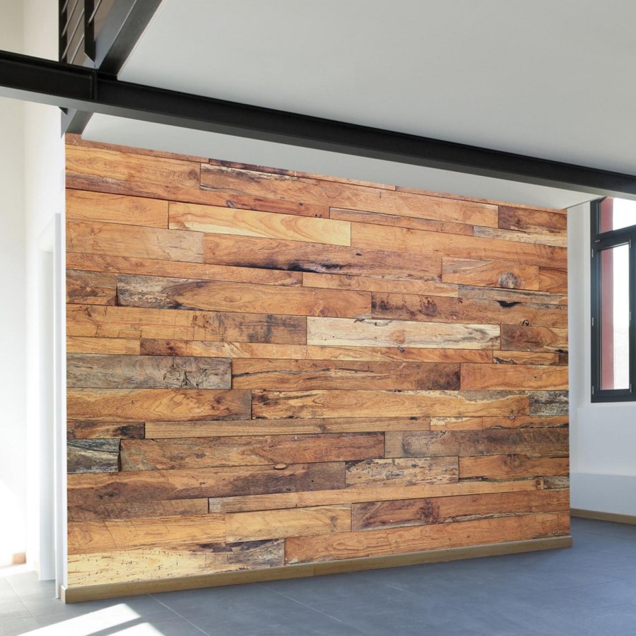 Отделка стен доской в стиле лофт