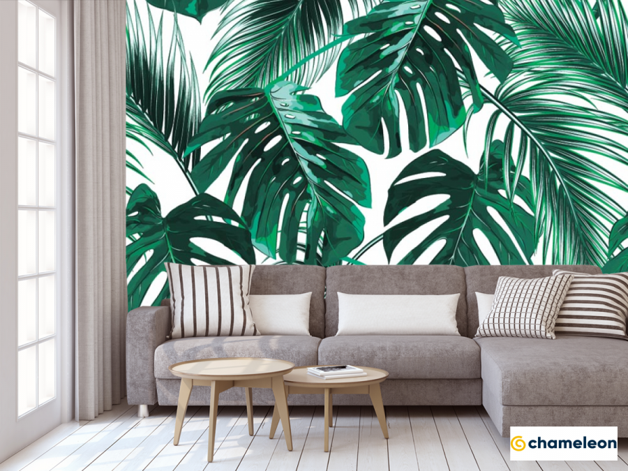 Фотообои тропики в салоне