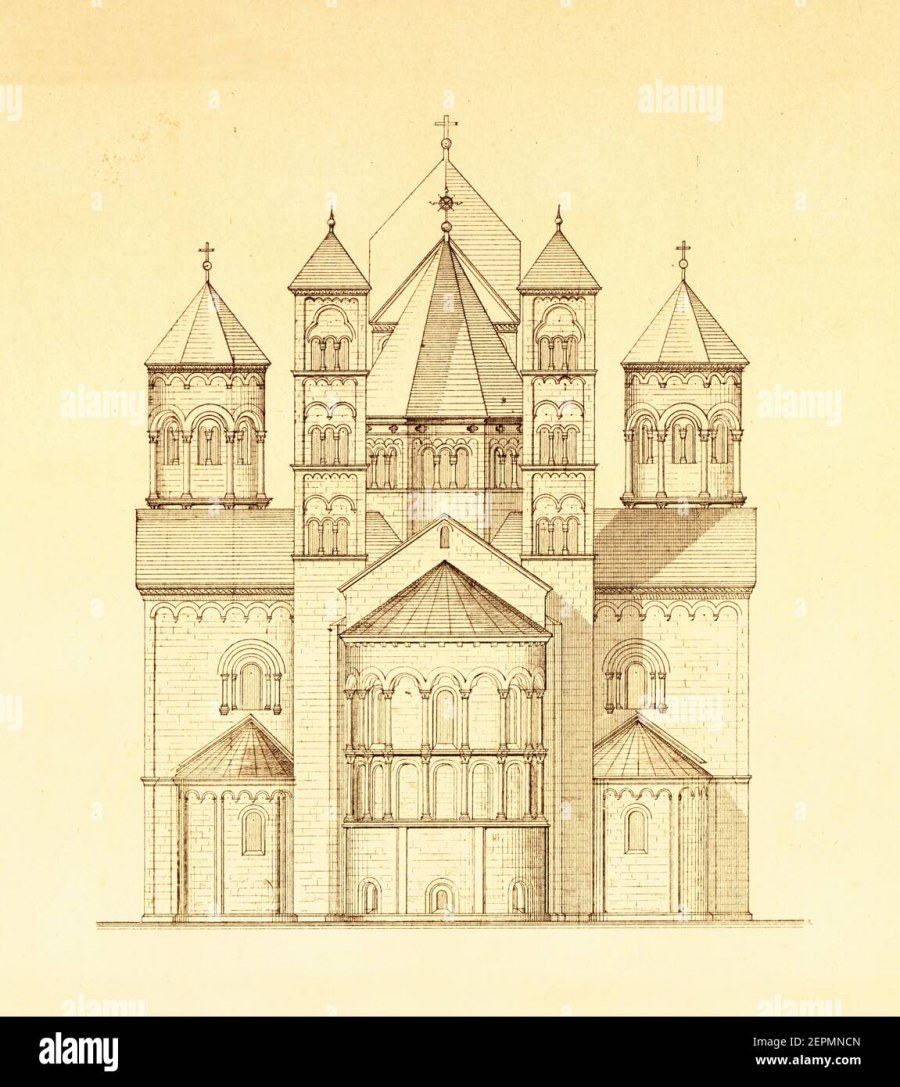 Аббатство Мария Лаах чертеж